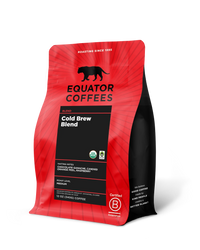 Cold Brew Blend Coffee | Cold Brew Coffee | Cold Brew Recipe | Equator Cold Brew | 12oz Bag Whole Bean Coffee | Equator Coffees