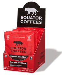Cold Brew Blend Bag | Cold Brew Single Serve Packets | Equator Cold Brew 8 Bag Pack | Equator Coffees