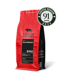 Decaf Shakeout Organic Blend | Certified Organic Decaf Coffee | 2lb Bag of Decaf Coffee | Equator Coffees