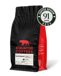Decaf Shakeout Organic Blend | Certified Organic Decaf Coffee | 5lb Bag of Decaf Coffee | Equator Coffees