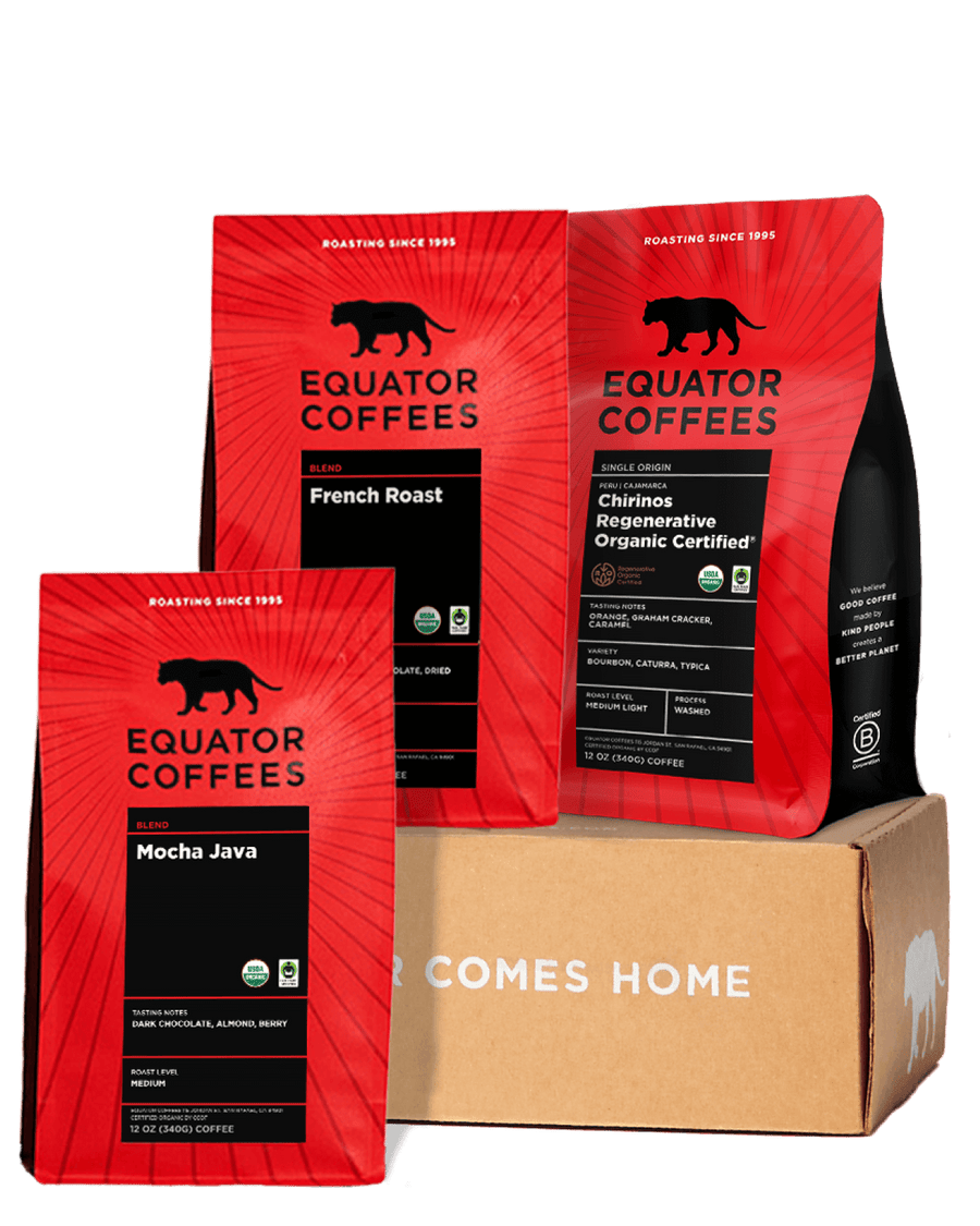 Fair Trade Coffee Set | Organic Coffee Set | Fair Trade Coffee Bundle | Organic Coffee Bundle | Fair Trade Coffee Gift | Organic Coffee Gift | Equator Coffees