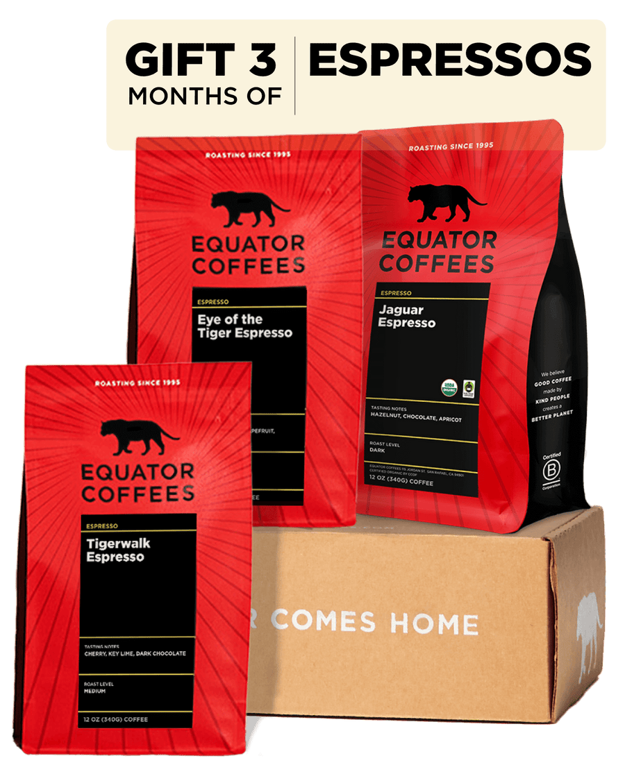 Gift a Coffee Subscription | Coffee Gift Subscription | Three Coffees for Three Months | Gift Espresso | Equator Coffees