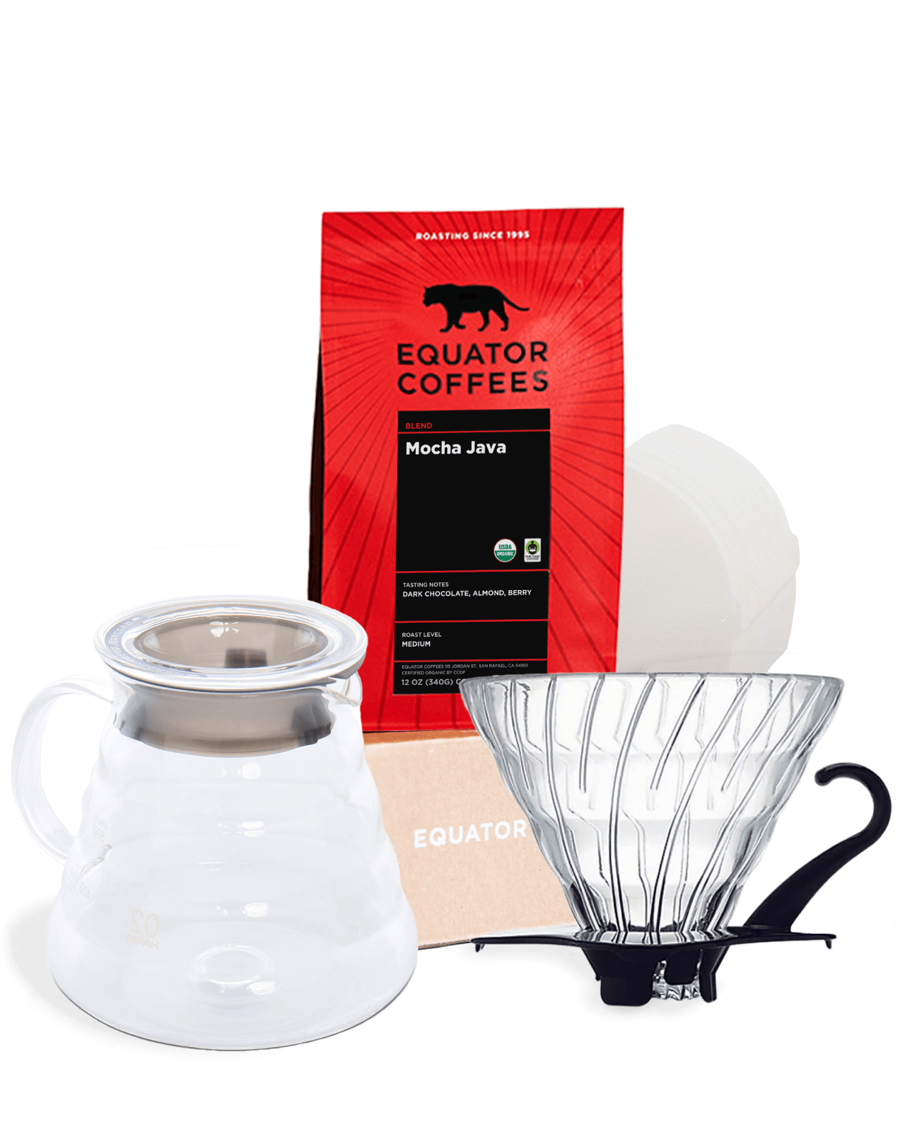 Kit Hario V60 Pour Over - Caffettiera A Versamento Con Dripper, Server E Filtri - Foto 11