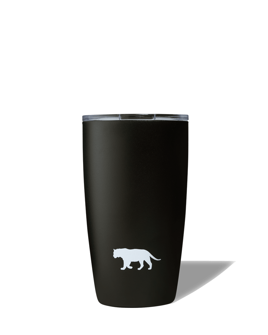 Equator Tiger Black Miir Tumbler | Equator 8oz Tumbler | Insulated Coffee Tumbler | Miir Travel Tumbler | Equator Black Coffee Tumbler | Front of Tumbler | Equator Coffees