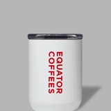 Rotating GIF of Equator White Coffee Tumbler 8oz | Equator Coffees