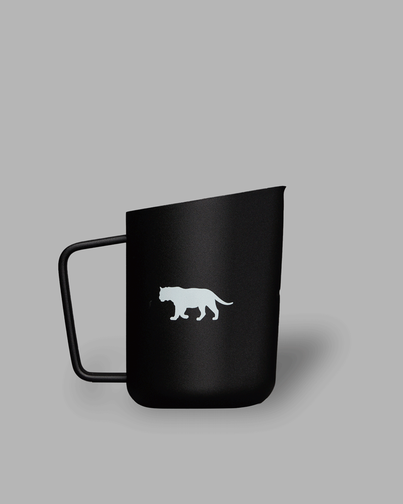 Rotating GIF of Equator Milk Pitcher by MiiR with measuring lines | 8oz | Equator Coffees
