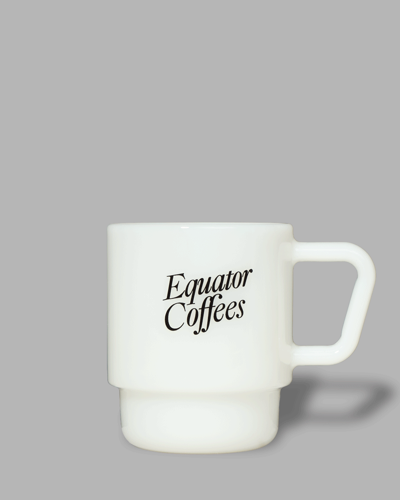 8 oz. Equator Retro Milk Glass Mug