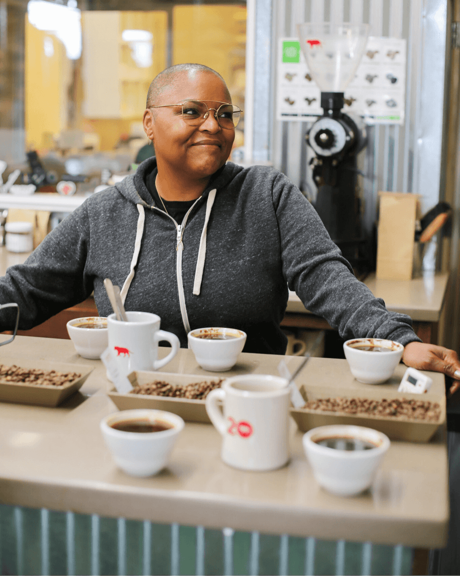 Chef Tanya Holland's California Soul Blend | Tanya Holland Coffee | Equator Chefs Collection Coffees | Chef Tanya Holland Visists the Equator Coffees Roastery in Marin County California | Equator Coffees