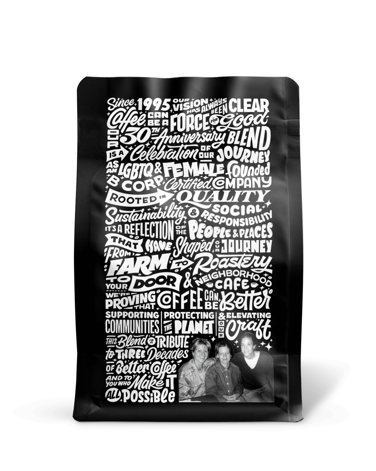 Anniversary Blend | Back of 12oz Bag of whole bean coffee | Equator Coffees