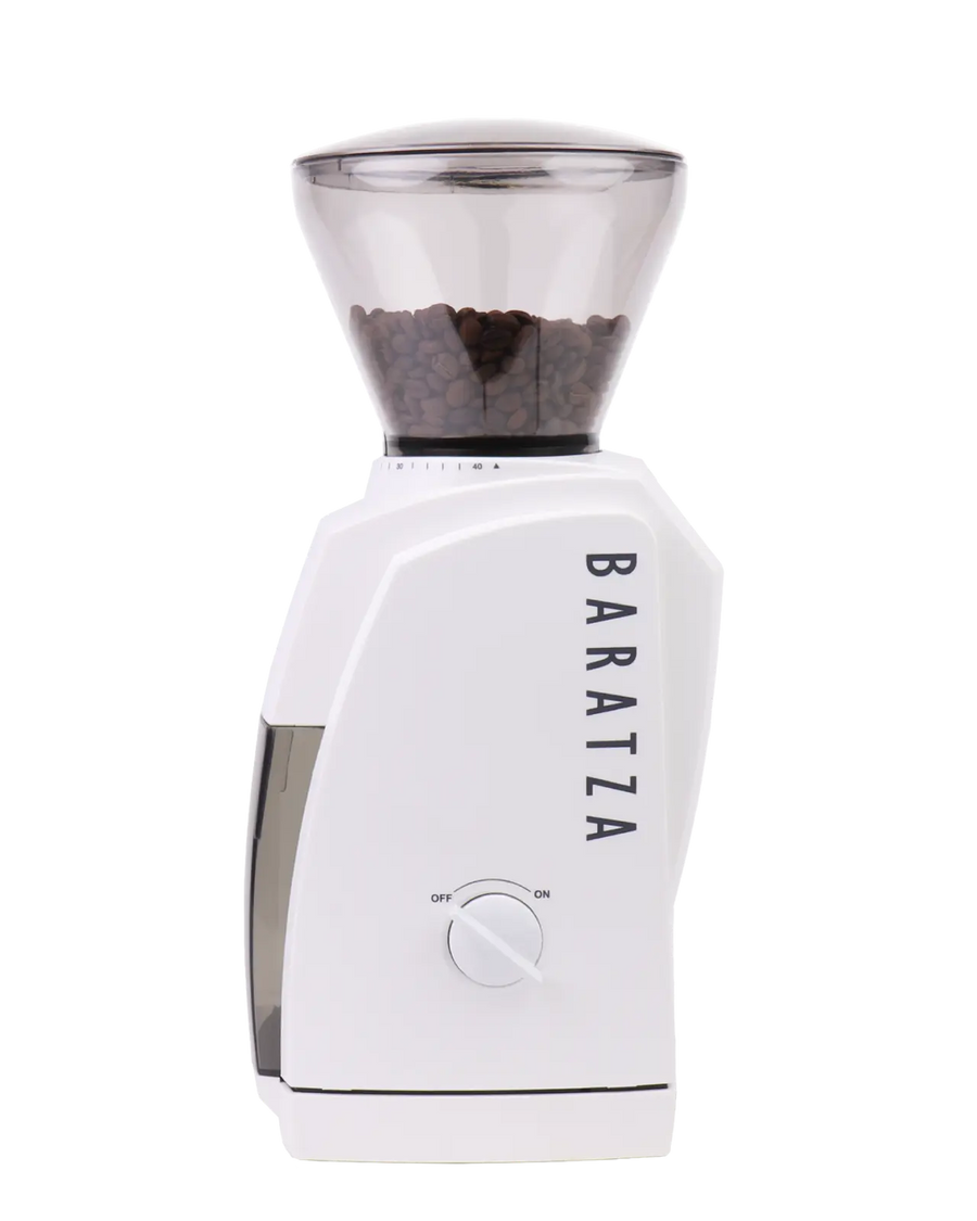 Baratza Encore Coffee Grinder White | Left Side | Equator Coffees