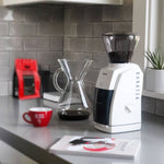 Setting up the Baratza Encore on the kitchen counter | Equator Coffees