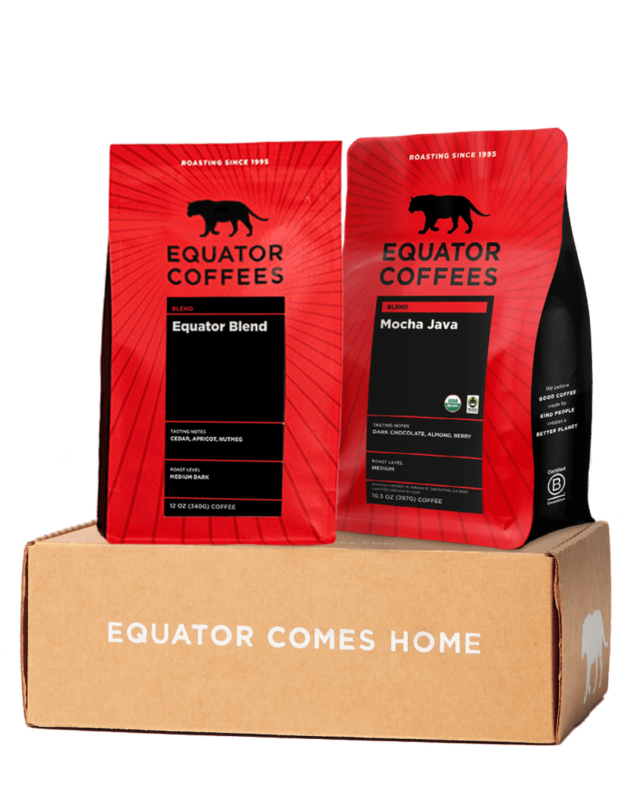 Bestseller Coffee Set | Popular Coffee Bundle | Best Equator Coffees | Two 12oz Bags of Whole Bean Coffee | Equator Coffees
