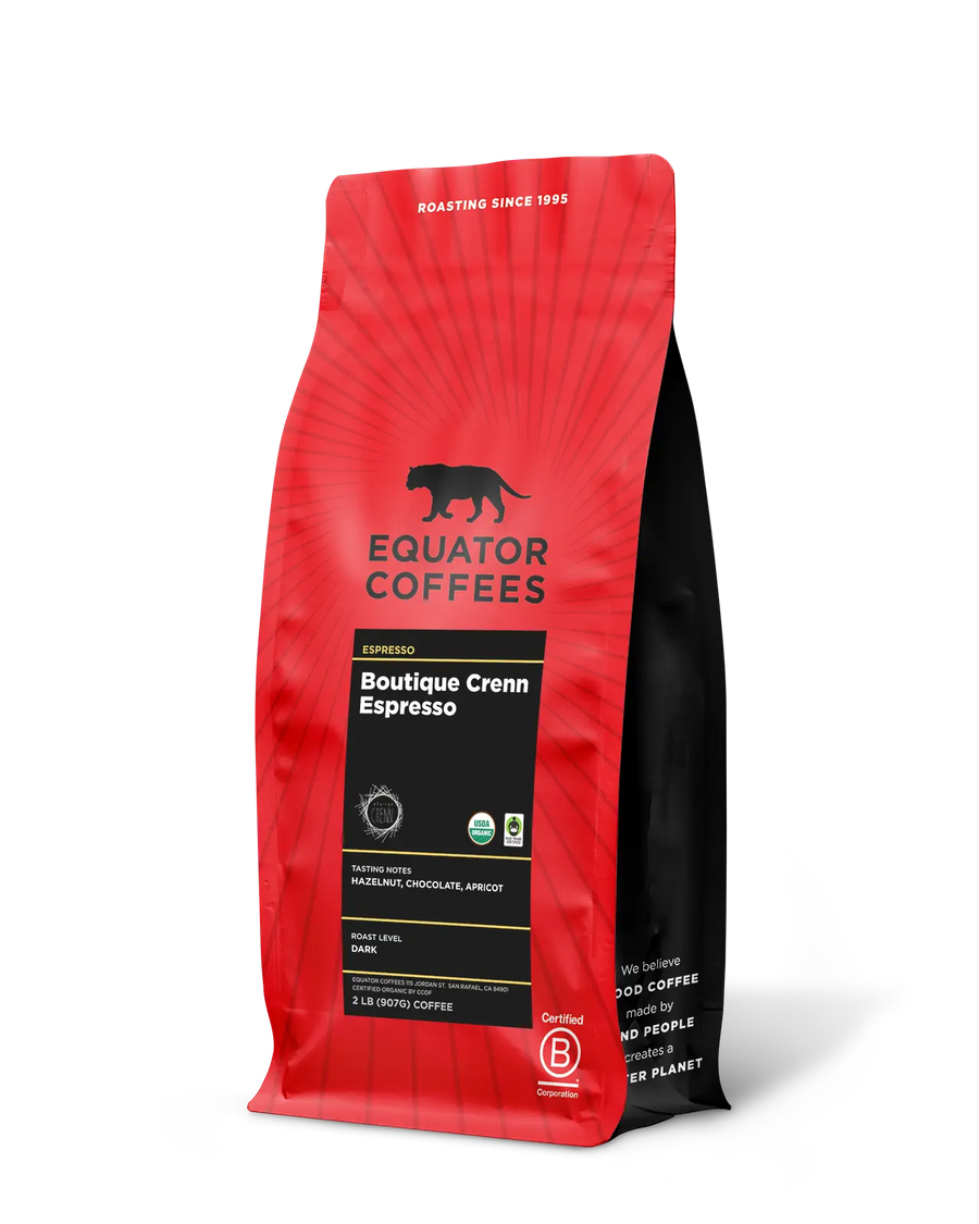 Boutique Crenn Espresso | Atelier Crenn Espresso | Dominique Crenn Espresso | Michelin Star Espresso | 2lb Bag of Whole Bean Espresso | Equator Coffees