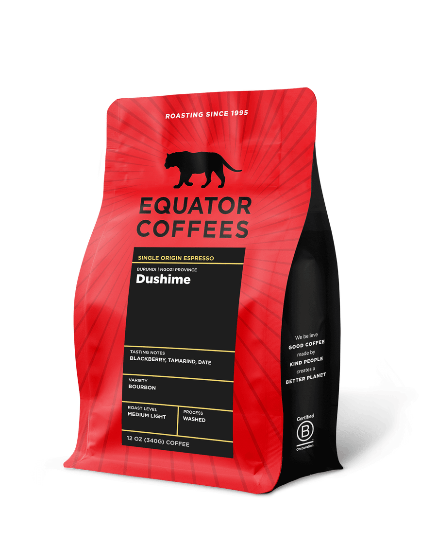 Burundi Dushime Single Origin Espresso 12oz Bag of Whole Bean Coffee | Equator Coffees