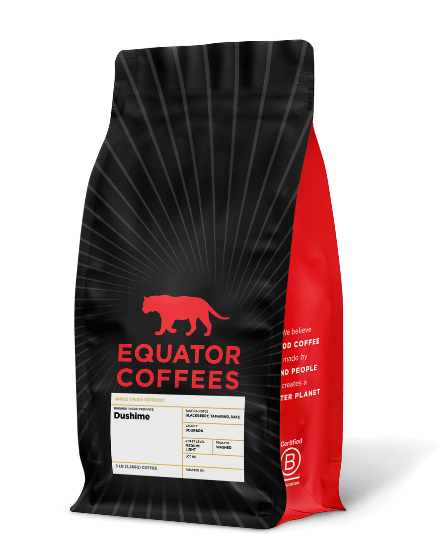 Burundi Dushime Single Origin Espresso 5lb Bag of Whole Bean Coffee | Equator Coffees