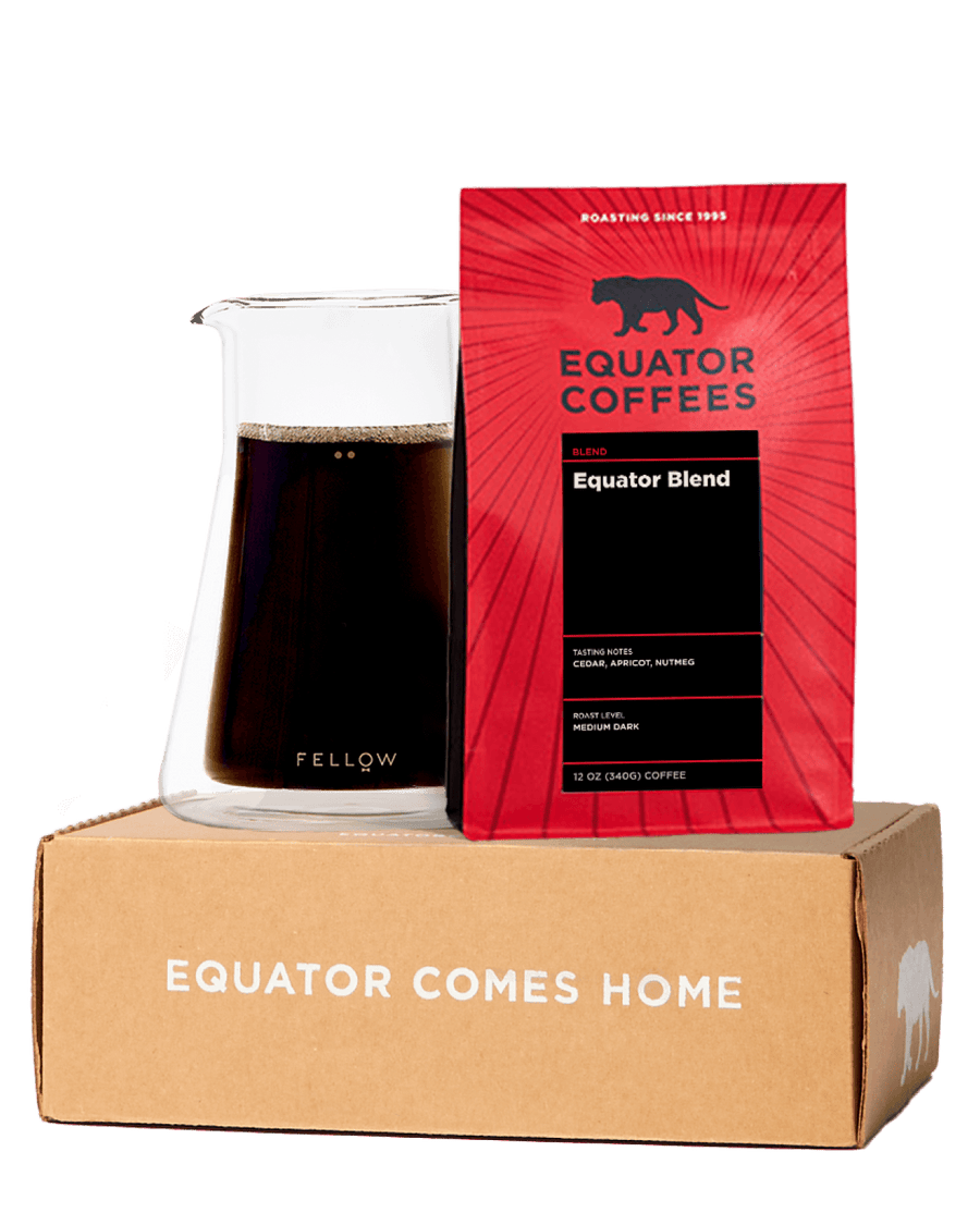 Curated Coffee Blend Subscription | Roaster Blend | Coffee Roastery Blend Subscription | Whole Bean Coffee Subscription | Dark Roast Coffee Subscription | Medium Roast Coffee Subscription | 12oz Bag of Whole Bean Coffee | Equator Coffees