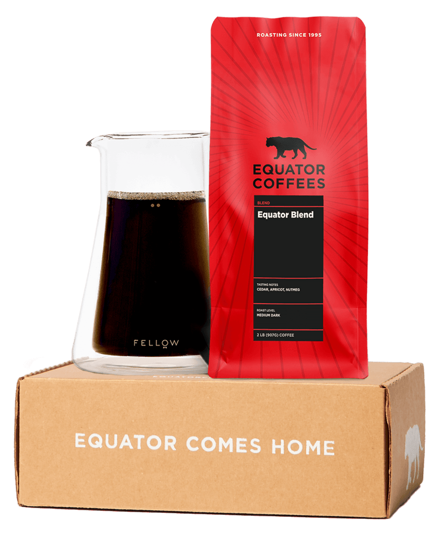 Curated Coffee Blend Subscription | Roaster Blend | Coffee Roastery Blend Subscription | Whole Bean Coffee Subscription | Dark Roast Coffee Subscription | Medium Roast Coffee Subscription | 2lb Bag of Whole Bean Coffee | Equator Coffees