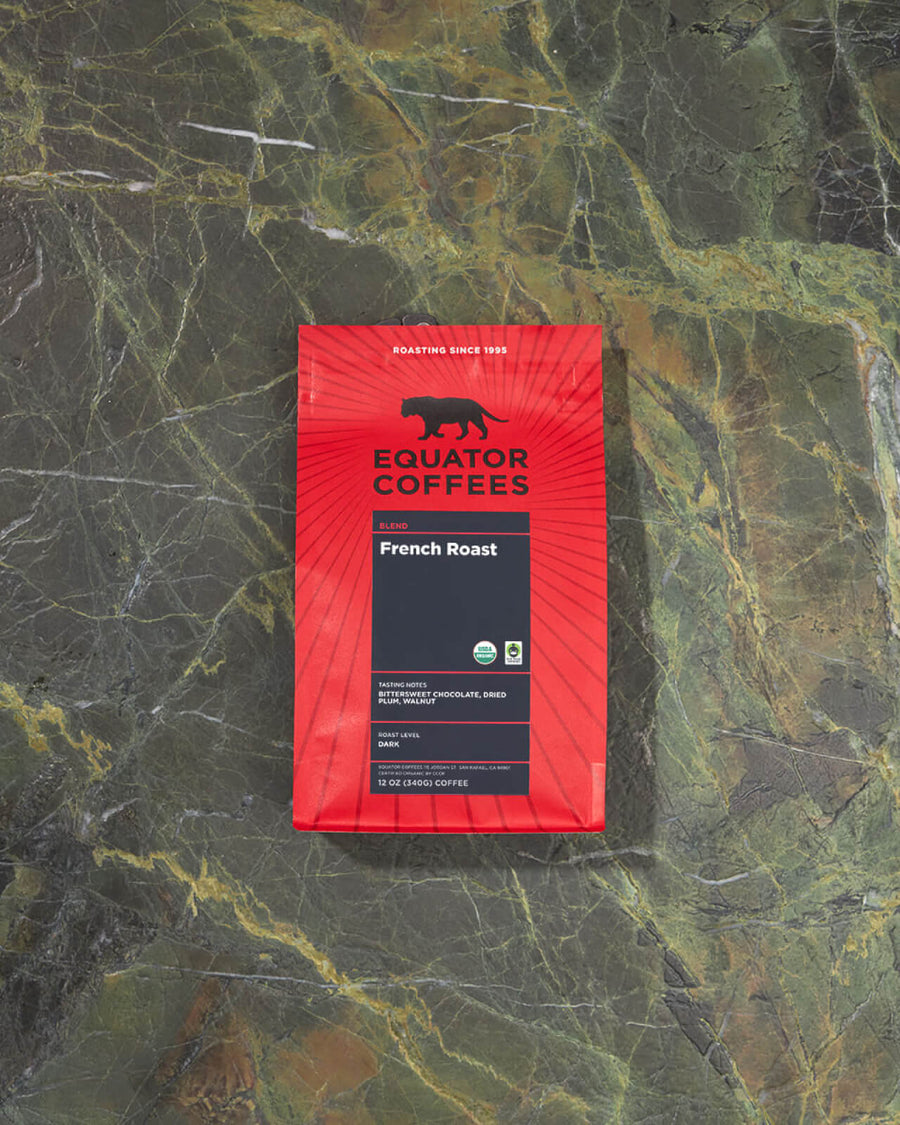 Curated Fair Trade Organic Coffee Subscription | Fair Trade Coffee Subscription | Certified Organic Coffee Subscription | Sustainable Coffee Subscription | Fair Trade and Organic Coffee on Green Background | Equator Coffees