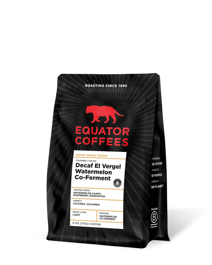 Decaf Colombia El Vergel Watermelon Co-Ferment | Equator Coffees
