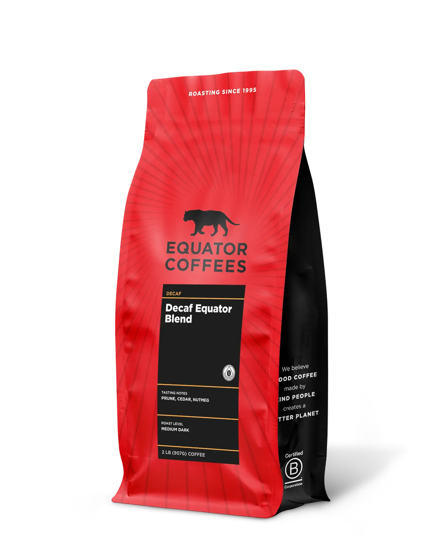 Decaf Equator Blend | Decaf Coffee Blend | 2lb Bag of Whole Bean Coffee | Equator Coffees