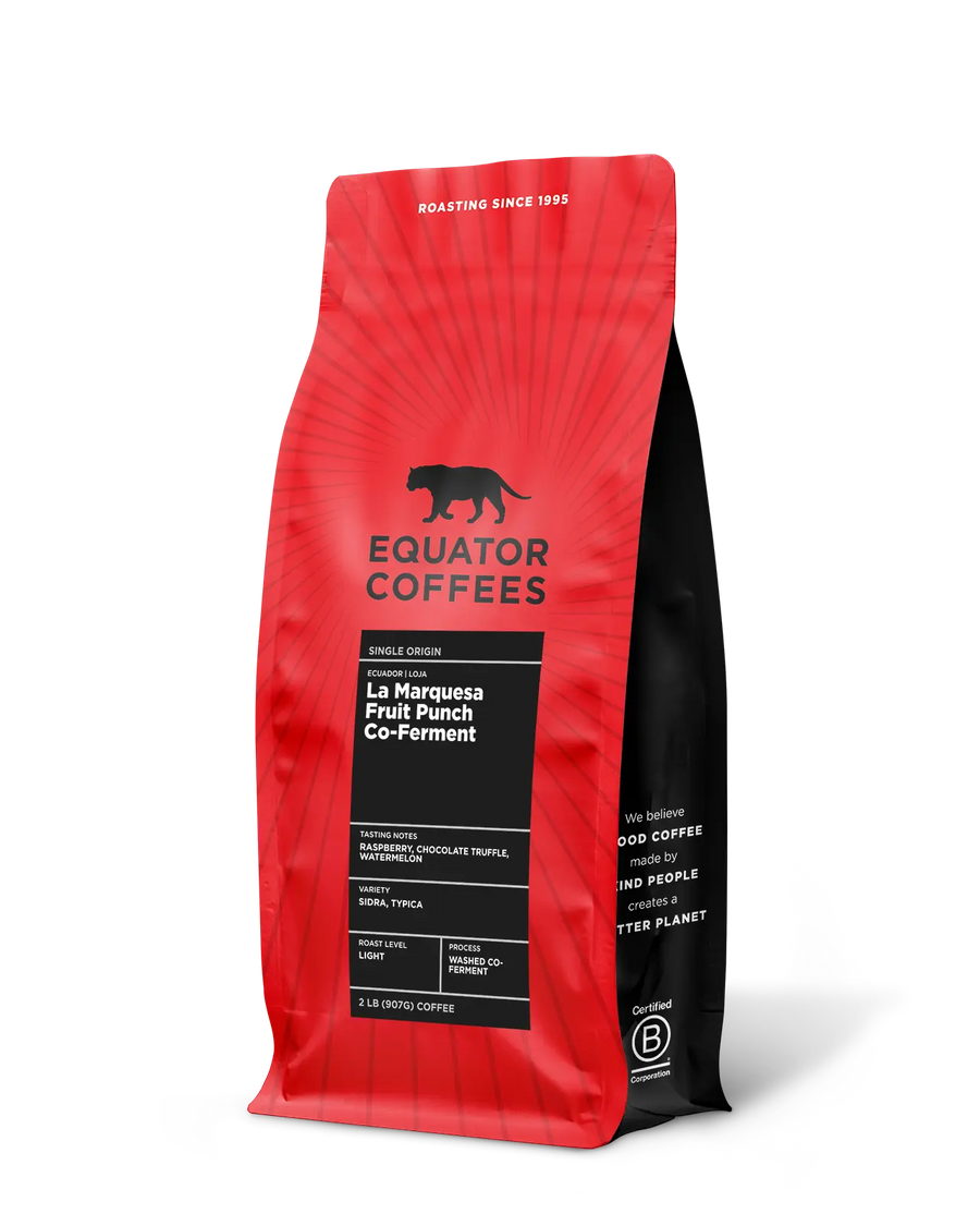 Ecuador La Marquesa Fruit Punch Co-Ferment | fruit macerated coffee | 2lb bag of whole bean coffee | Equator Coffees