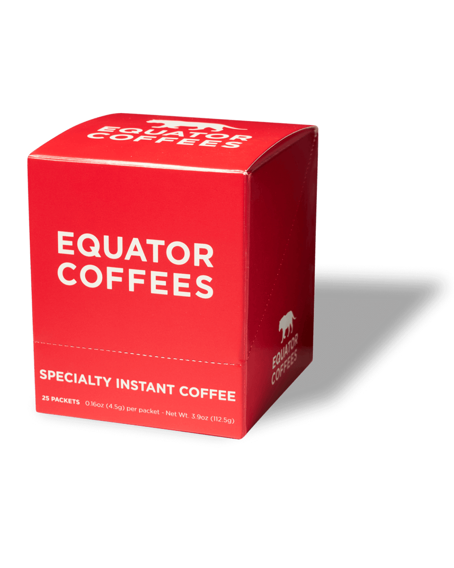 Equator Blend Instant Coffee Packets | Specialty Instant Coffee Packets | Contains 25 Instant Coffee Packs | Closed Package | Equator Coffees