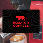 Equator Coffees Website Gift Card for espresso and lattes | Equator Coffees