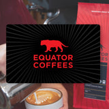 Equator Coffees Website Gift Card for espresso and lattes | Equator Coffees