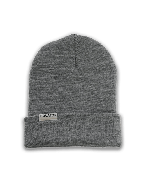 Equator Grey Tab Beanie | Equator Coffees