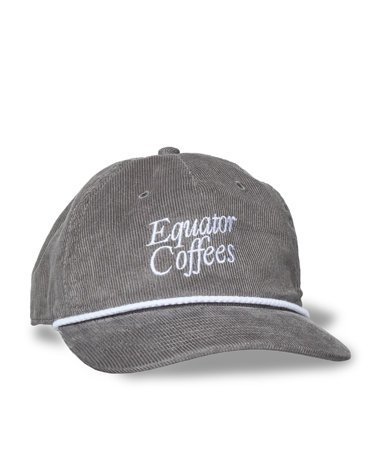 Equator Retro Corduroy Cap | Front of Hat | Equator Coffees