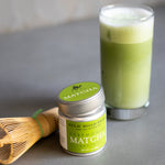 Organic Matcha Tin | Premium Ceremonial Matcha | Equator Matcha Organic | Preparing Matcha with Matcha Tin and Whisk | Equator Coffees
