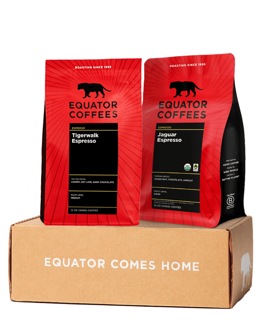 Espresso Blend Set | Espresso Bundle | Espresso Beans Bundle | Two 12oz Bags of Whole Bean Espresso | Equator Coffees