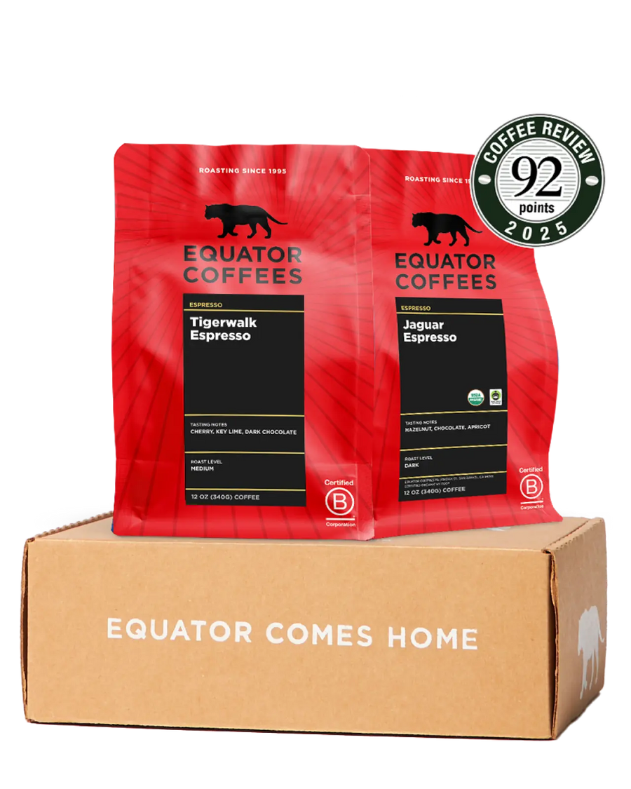 Espresso Blend Set | Best Equator Espressos | Two 12oz Bags of Whole Bean Coffee | Equator Coffees