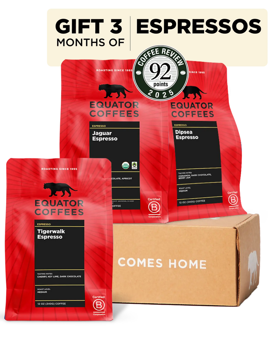 Espresso Gift Subscription | Gift Espressos | Equator Coffees