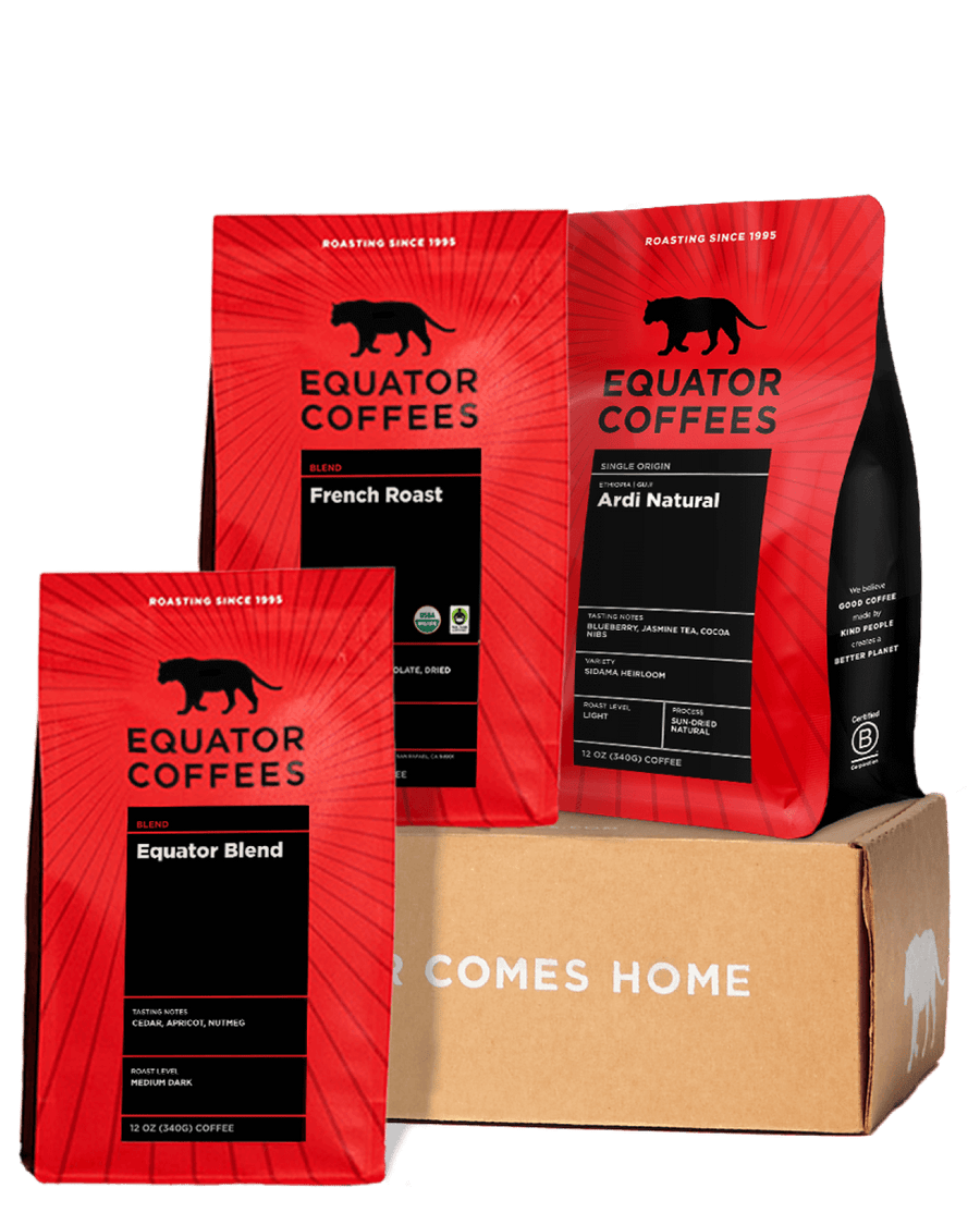 Essential Equator Coffee Set | Popular Equator Coffees | Coffee Bundle | Three 12oz Bags of Whole Bean Coffee | Equator Coffees
