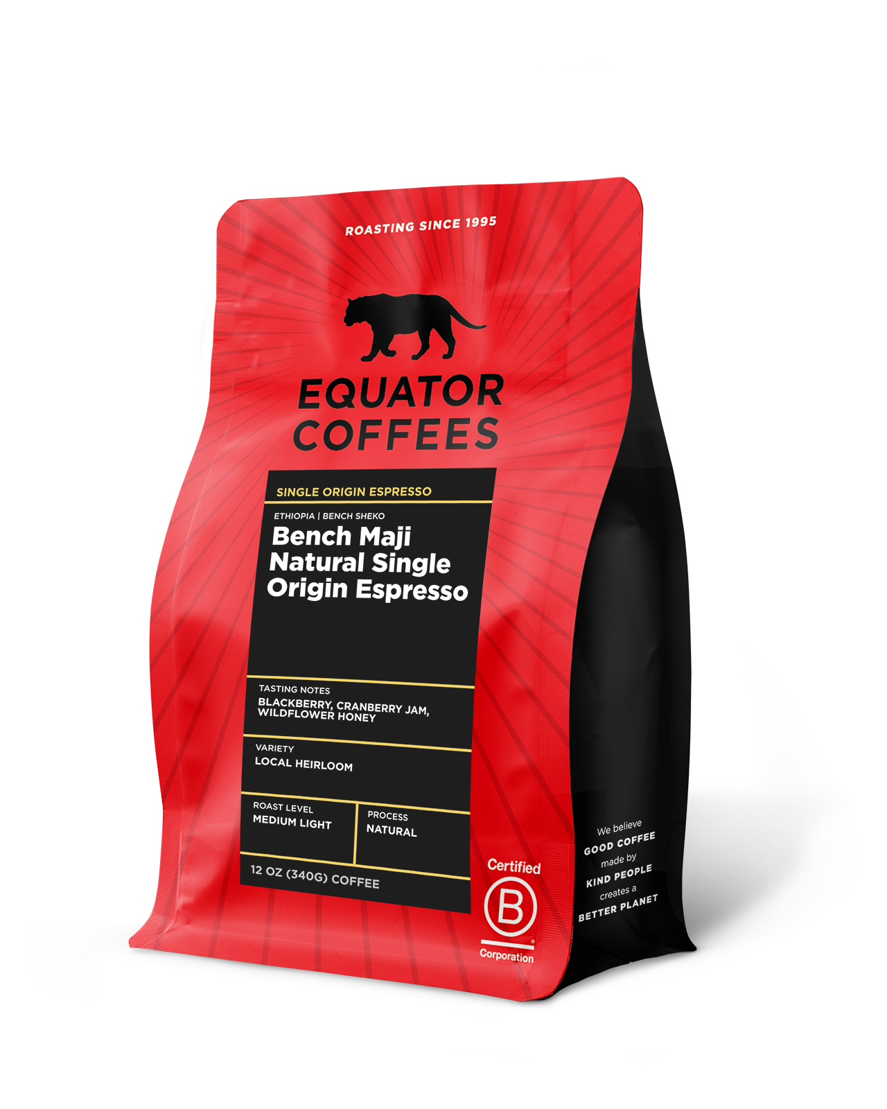 Ethiopia Bench Maji Natural Single Origin Espresso packshot