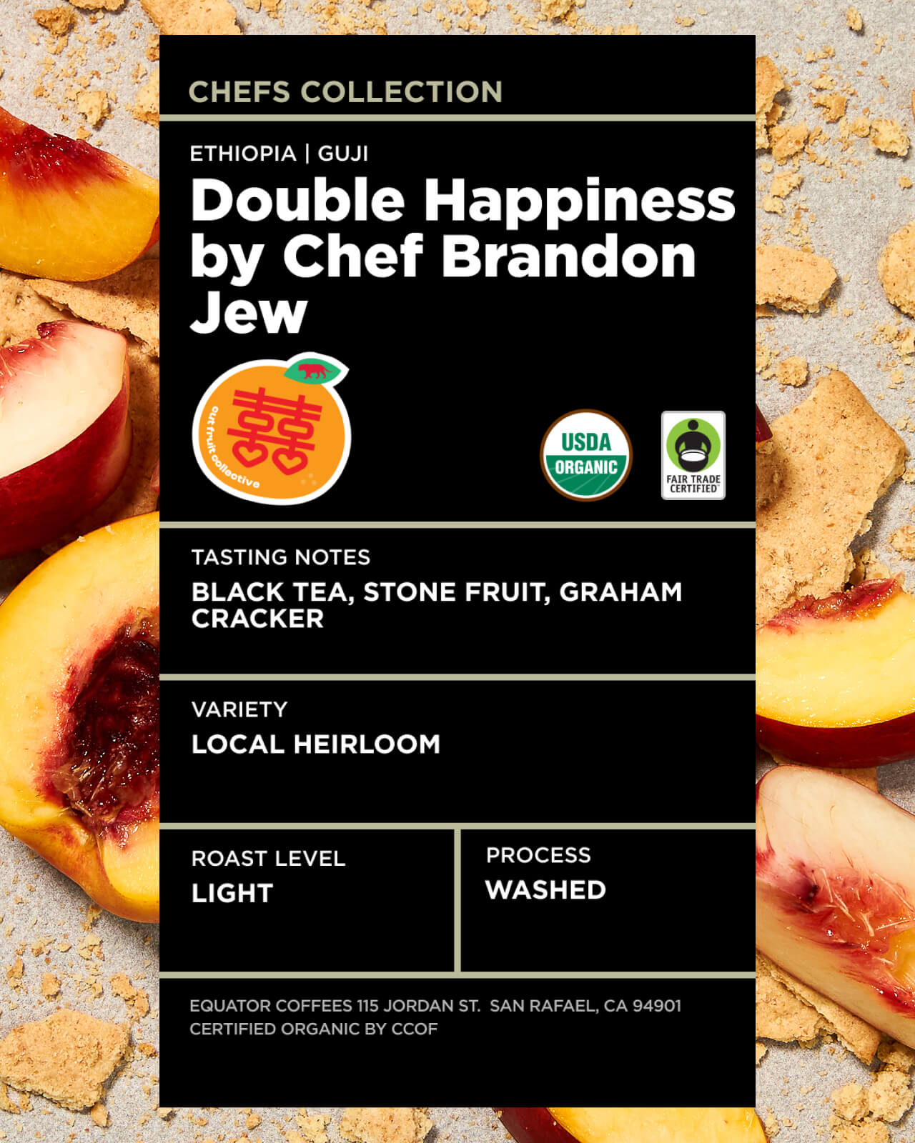 Ethiopia Double Happiness by Chef Brandon Jew | Equator Coffees