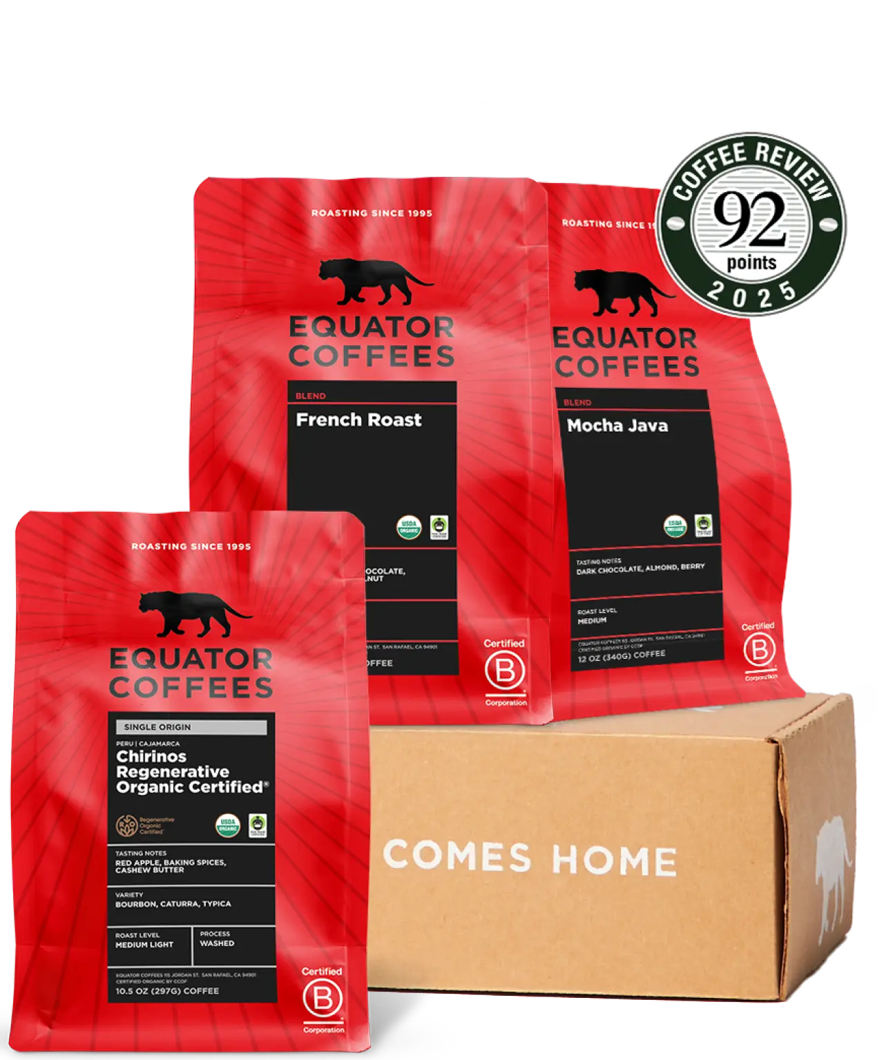Fair Trade Coffee Set | Organic Coffee Set | Fair Trade Coffee Bundle | Organic Coffee Bundle | Fair Trade Coffee Gift | Organic Coffee Gift | Equator Coffees