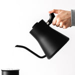 Preparing for the perfect pour with the Fellow Stagg Pourover Kettle | Equator Coffees