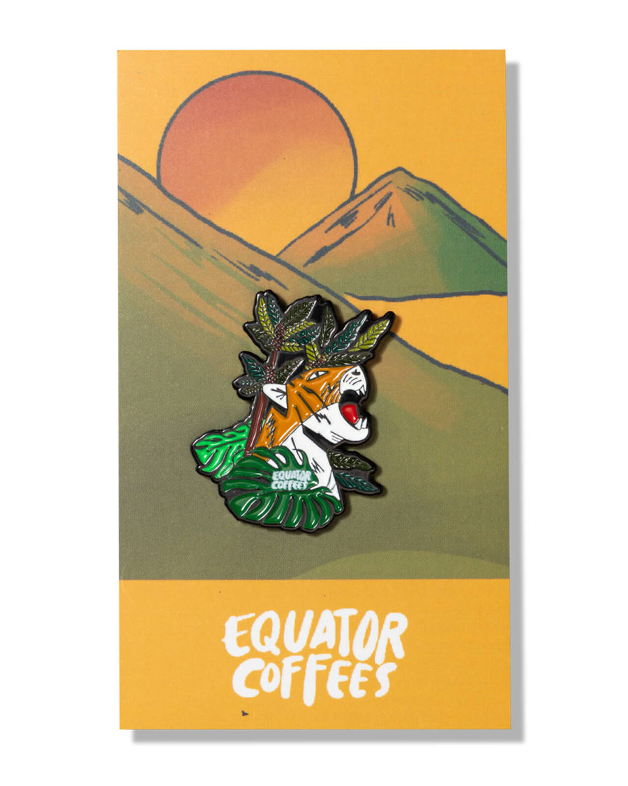 Golden Hour Enamel Pin | Equator Seasonal Pin with Backer Card | Equator Coffees