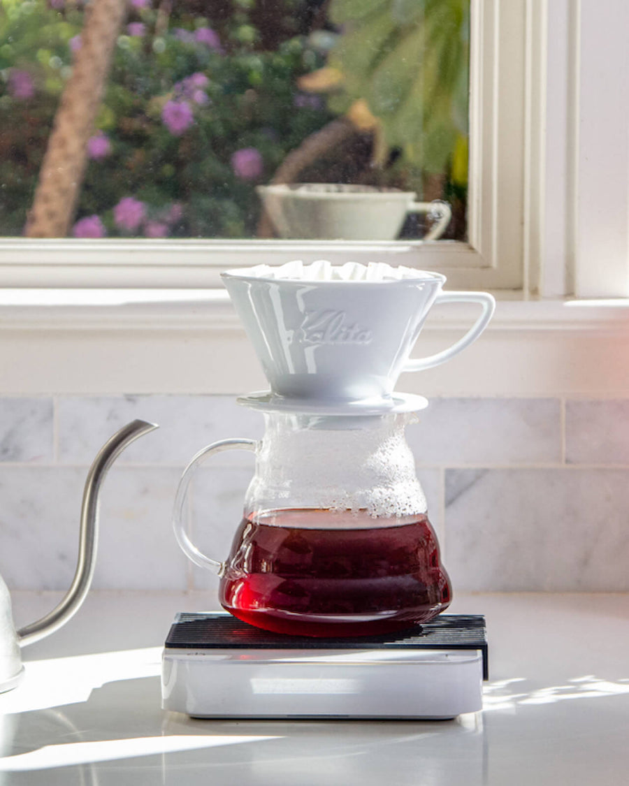 Hario V60 Glass Range Server | Glass Coffee Server | Hario Coffee Server with Pourover Coffee | Equator Coffees