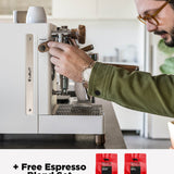 White Lelit MaraX3 espresso machine on a kitchen counter | Equator Coffees