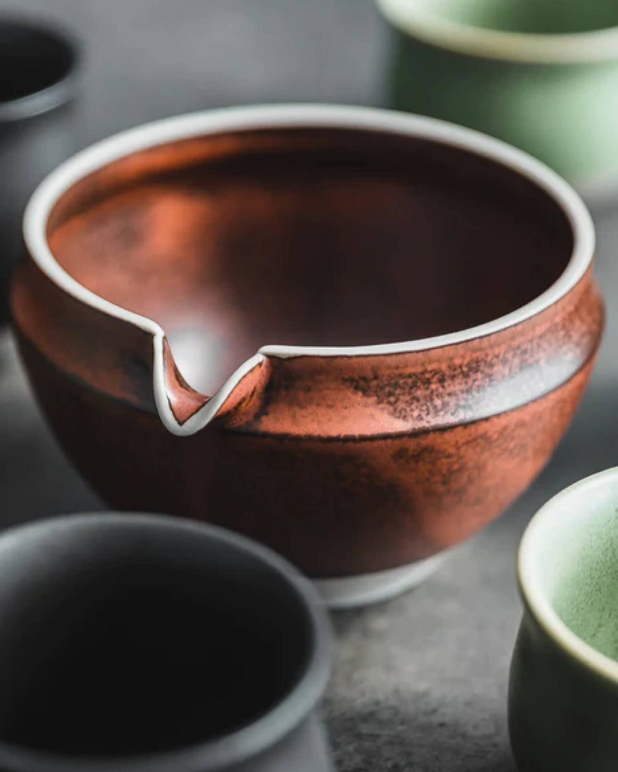 Origami Katakuchi Matcha Bowl