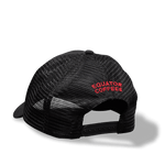 Equator Red Tiger Trucker Hat | Back of Black Cap | Equator Coffees