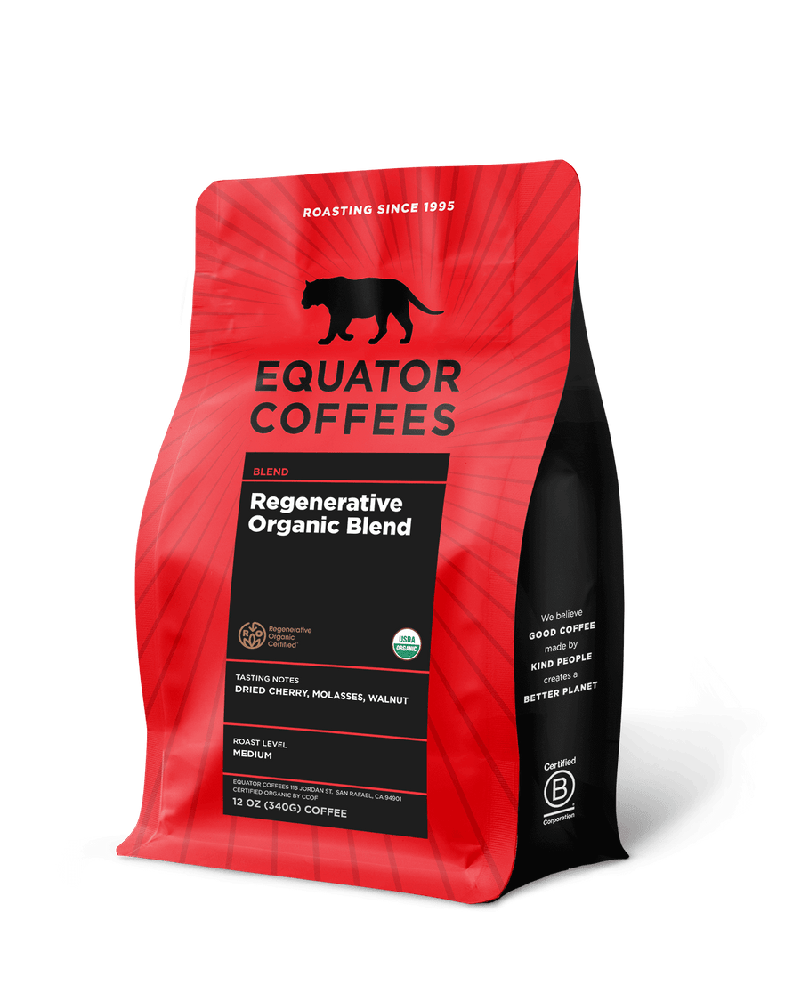 Regenerative Organic Blend | ROC Coffee | Regenerativer Organic Coffee | 12oz Bag of Whole Bean Coffee | Equator Coffees
