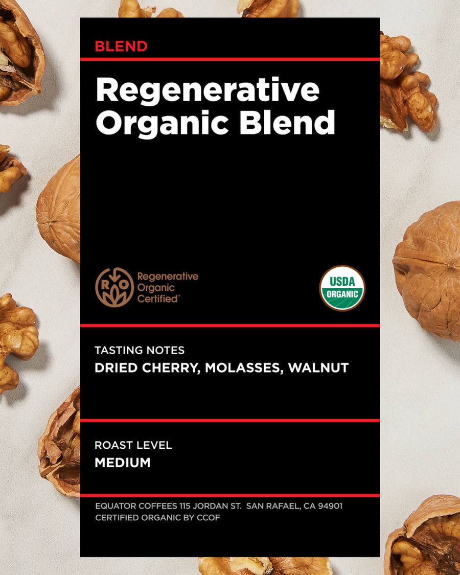Regenerative Organic Blend | ROC Coffee | Regenerativer Organic Coffee | Medium Roast Blend | Equator Coffees