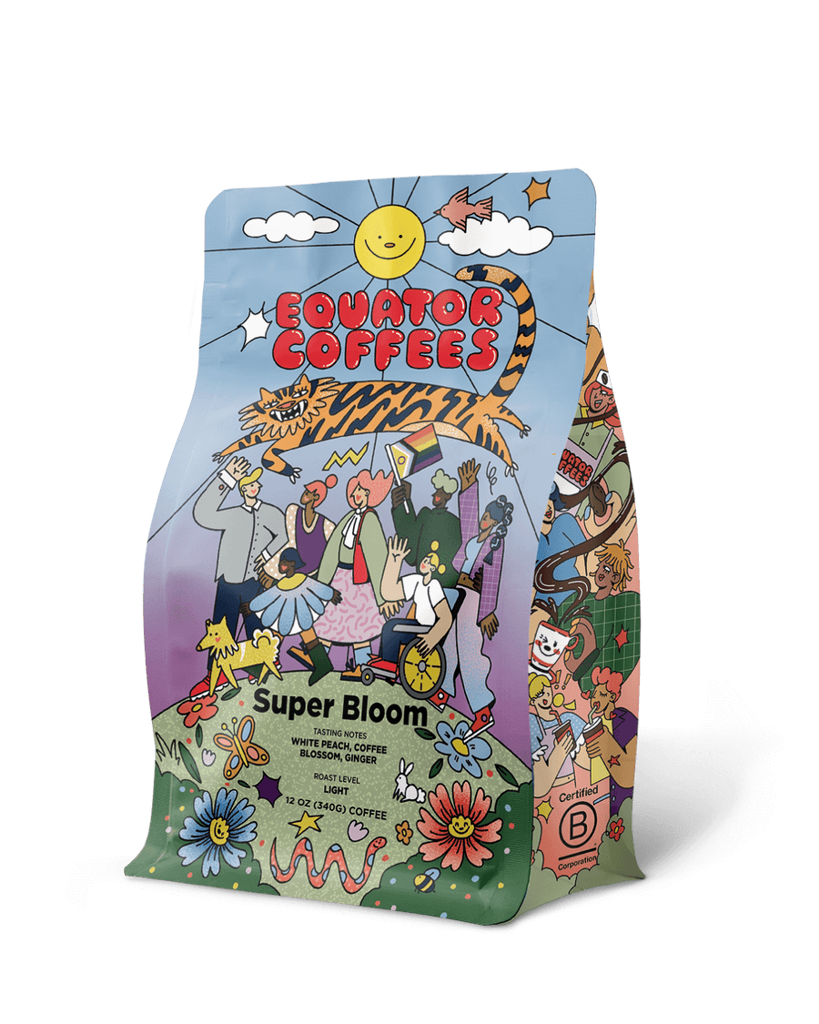 Super Bloom Blend | Springtime Blend | Equator Seasonal Blend | 12oz Bag of Whole Bean Coffee | Equator Coffees