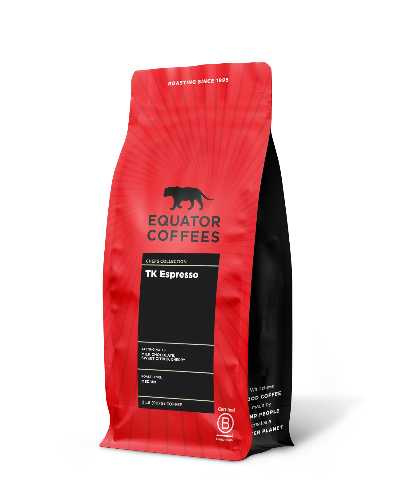 TK Espresso | Thomas Keller Espresso | French Laundry Espresso | Michelin Star Espresso | 2lb Bag of Whole Bean Espresso | Equator Coffees