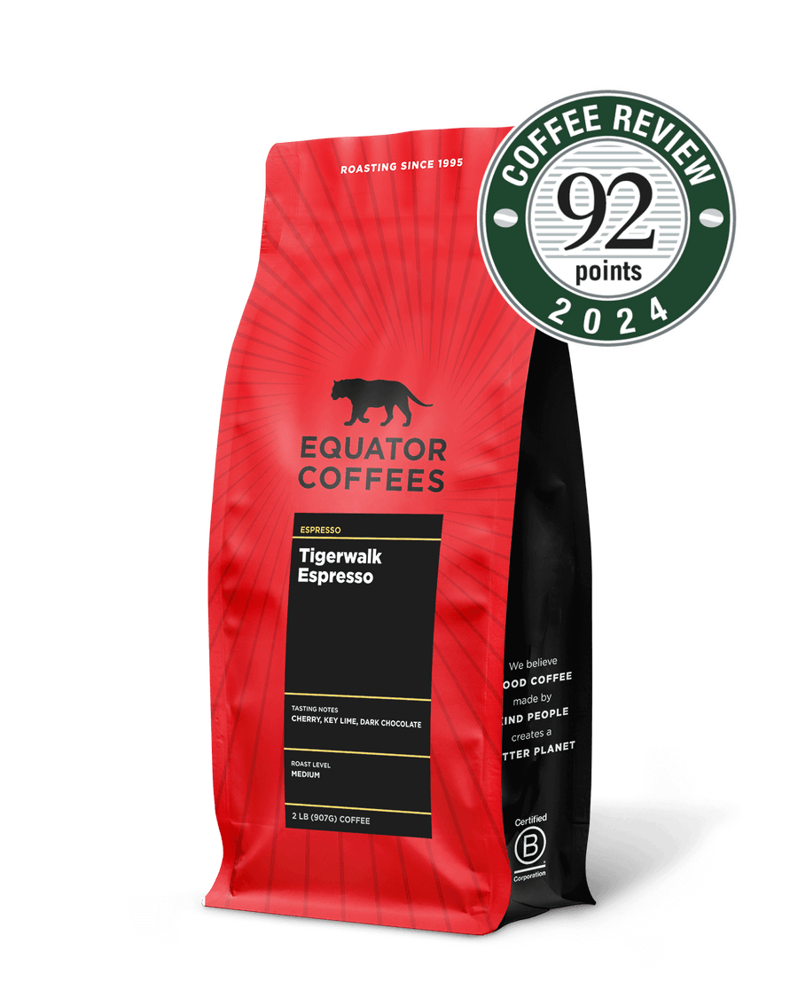 Tigerwalk Espresso | Medium Roast Espresso | Award-Winning Espresso | 2lb Bag of Whole Bean Espresso | Equator Coffees