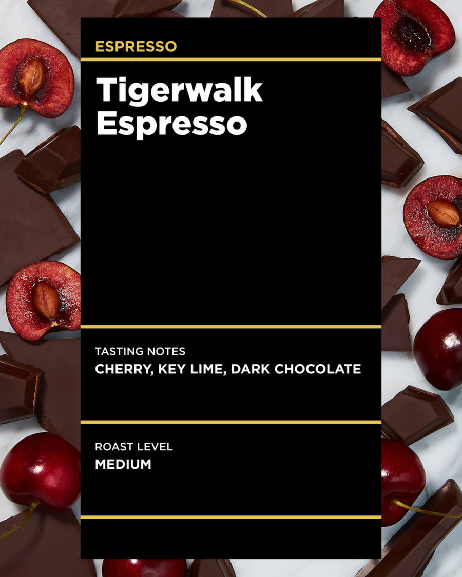 Tigerwalk Espresso | Equator Cafe Espresso | Perfect Espresso for Moka Pots | Medium Roast Espresso | Equator Coffees